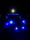 Dual RGB Pod cube lights with JK windshield brackets & wiring harnesses