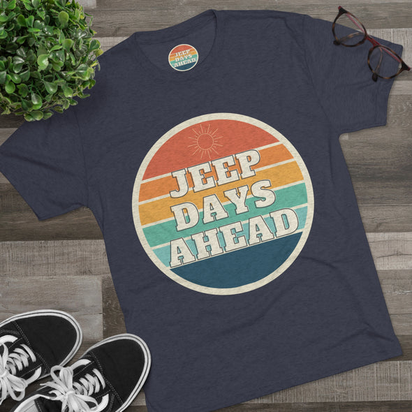 Offroad T-shirt, Jeepin Days, Unisex Tri-Blend Crew Tee