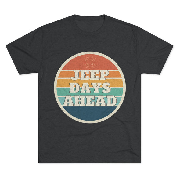 Offroad T-shirt, Jeepin Days, Unisex Tri-Blend Crew Tee
