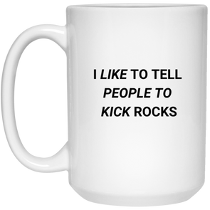 KICK ROCKS White Mug