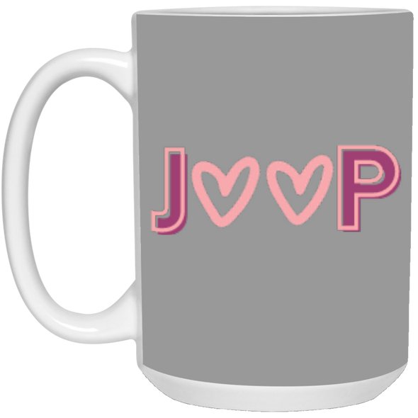 Cute Jeep Hearts 15oz White Mug