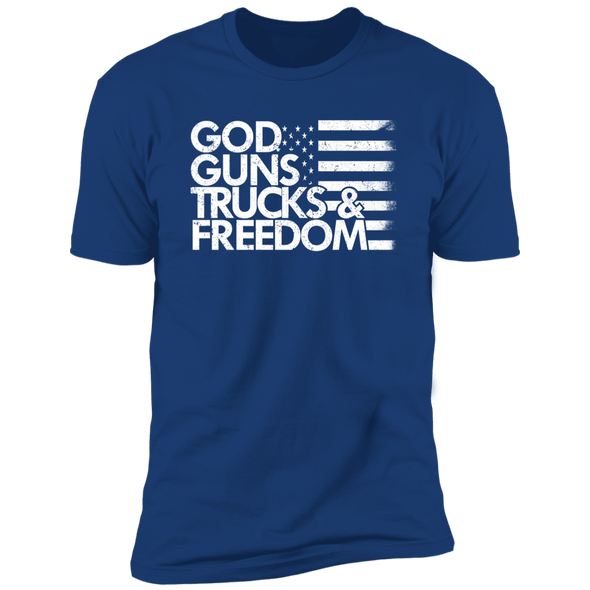 GOD GUNS TRUCKS FREEDOM Premium Short Sleeve T-Shirt