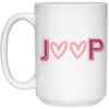 Cute Jeep Hearts 15oz White Mug