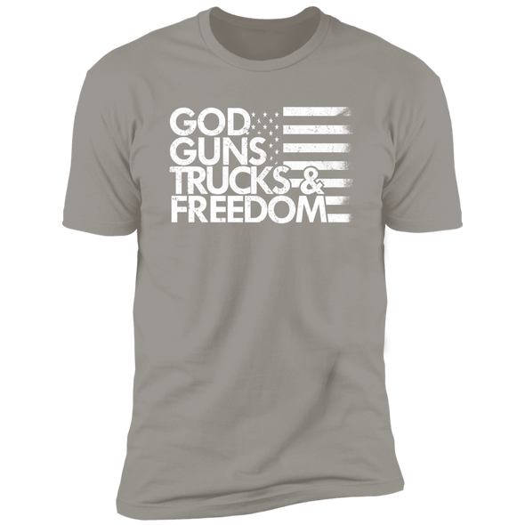 GOD GUNS TRUCKS FREEDOM Premium Short Sleeve T-Shirt