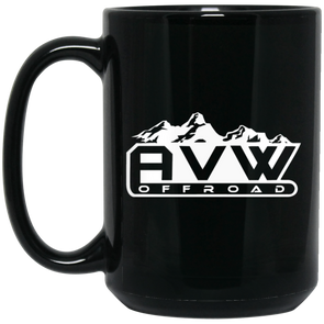 AVW Offroad, Offroad Mug, Offroad Gift, 15oz Black Mug