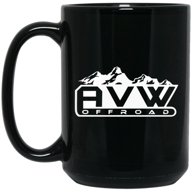 AVW Offroad, Offroad Mug, Offroad Gift, 15oz Black Mug