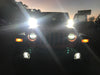 Jeep JL LED lucky 13 Headlight w/ Turn Signal Direct Replacement 75 Watt RGB Accent