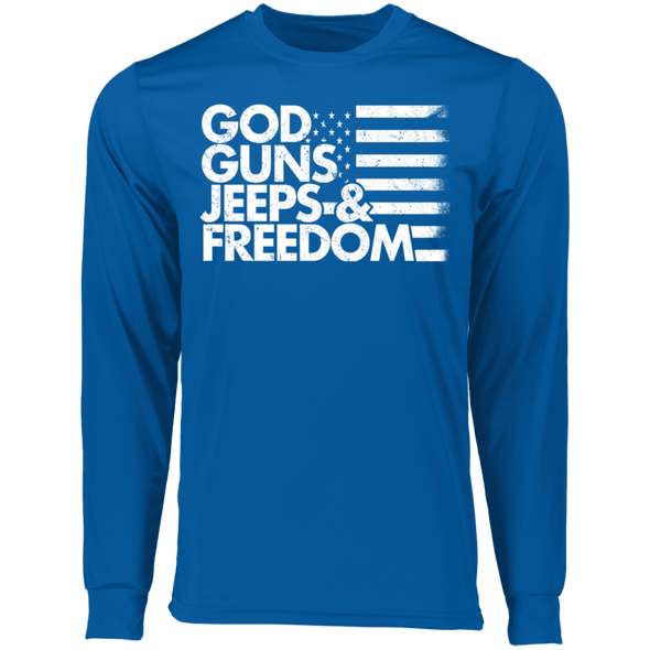 God Guns Jeeps & Freedom Wicking T-Shirt