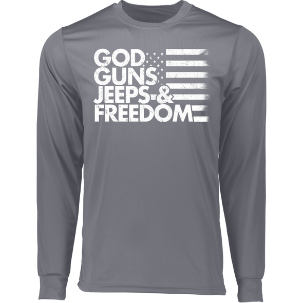 God Guns Jeeps & Freedom Wicking T-Shirt