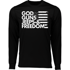 God Guns Jeeps & Freedom Wicking T-Shirt
