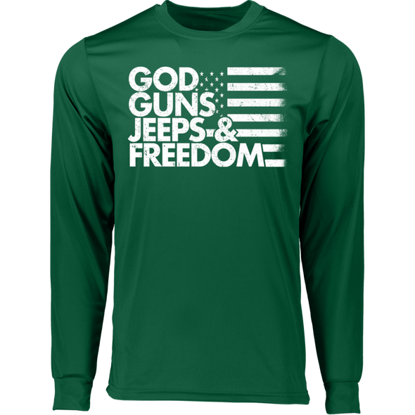 God Guns Jeeps & Freedom Wicking T-Shirt