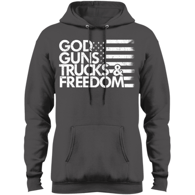God, Guns, Trucks & Freedom Fleece Pullover Hoodie