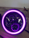 Jeep 7" blackout headlight with color change halo