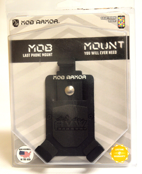 Mob Armor Large black phone holder with AVW Logo
