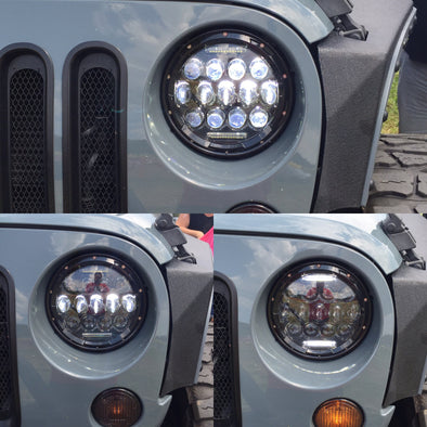 Lucky 13  7" Jeep Headlights with optical projectors (pair)